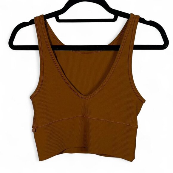 Lululemon Power Pivot Ribbed Tank Top in Butternut Brown - Picture 6 of 7